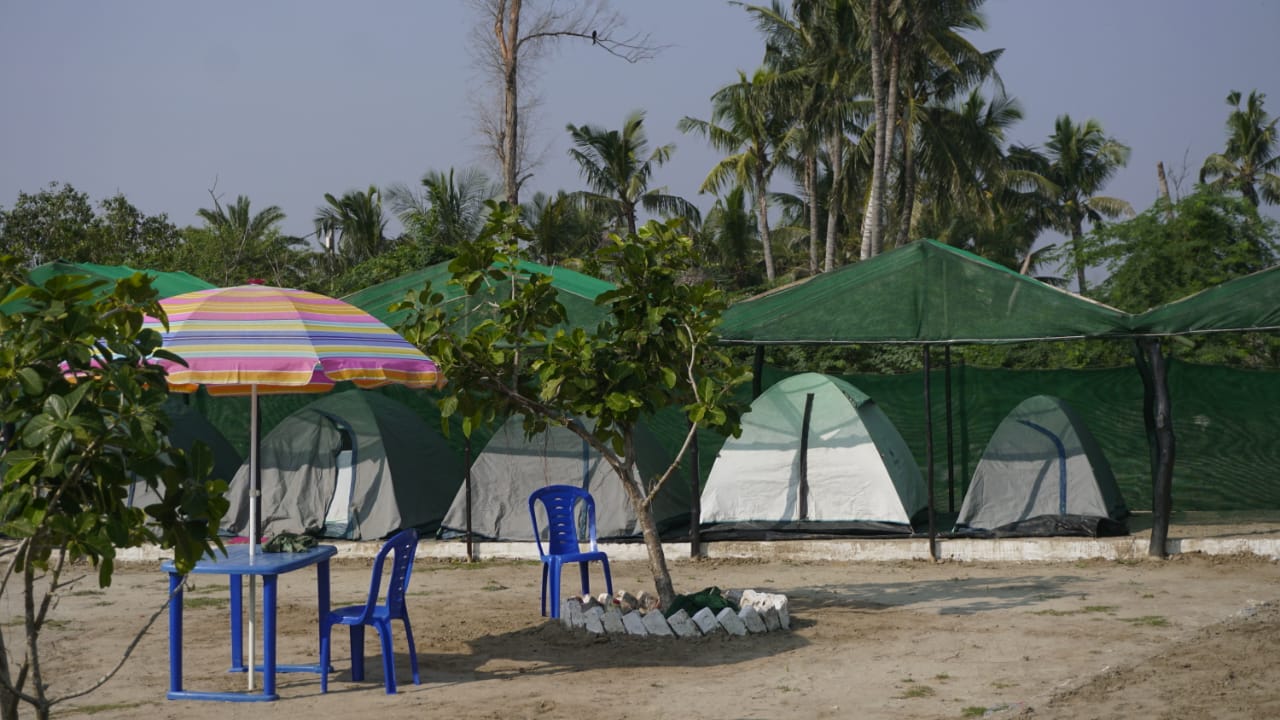 camp in mousuni island